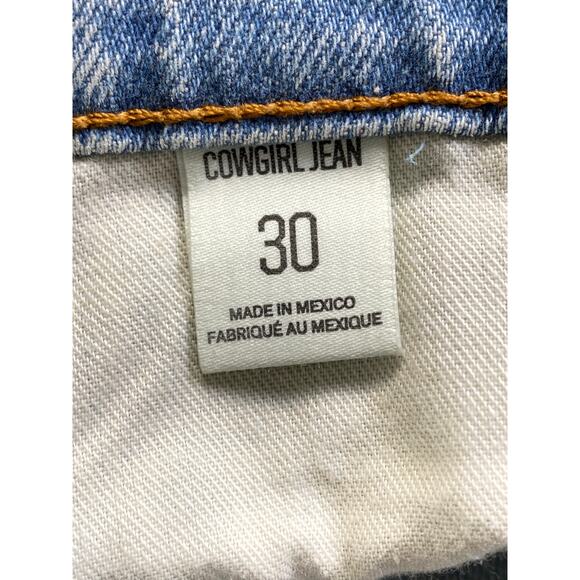BDG Urban Outfitters Cowgirl Jeans Women’s Size 30 Light Blue Wash Retro Grunge - Picture 7 of 12